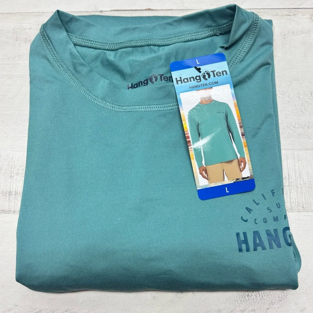 Hang Ten UPF 50+ Protection Longsleeve size large color green